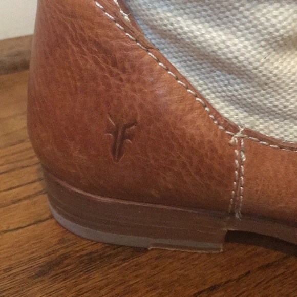 Frye Leather and Canvas Mid Boots 7.5 - Picture 2 of 5